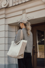 BEAU AWARE™ všestr. shopper taška z 400 gsm recykl. plátna - XD Xclusive
