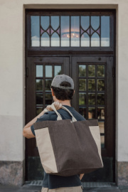 BEAU AWARE™ všestr. shopper taška z 400 gsm recykl. plátna - XD Xclusive