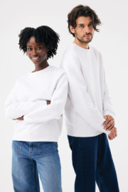 IQONIQ Toria Unisex mikina s okrúhl. výstrihom z rec. bavlny - Iqoniq