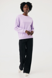 IQONIQ Toria Unisex mikina s okrúhl. výstrihom z rec. bavlny - Iqoniq