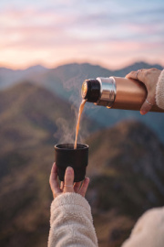 Thermocup RCS termosku z recykl. materiálov s pohárom 500ml - XD Collection