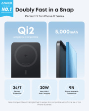 Anker Nano Wireless Power Bank 5K 15 W MagGo Slim Qi2 - Anker