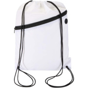 Šnúrový batoh Oriole z RPET materiálu s predným vreckom na zips, objem 5 l