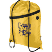 Šnúrový batoh Oriole z RPET materiálu s predným vreckom na zips, objem 5 l