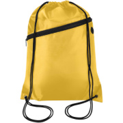 Šnúrový batoh Oriole z RPET materiálu s predným vreckom na zips, objem 5 l