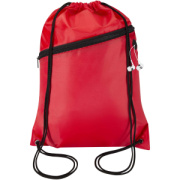 Šnúrový batoh Oriole z RPET materiálu s predným vreckom na zips, objem 5 l