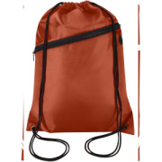 Šnúrový batoh Oriole z RPET materiálu s predným vreckom na zips, objem 5 l