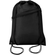 Šnúrový batoh Oriole z RPET materiálu s predným vreckom na zips, objem 5 l