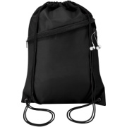 Šnúrový batoh Oriole z RPET materiálu s predným vreckom na zips, objem 5 l