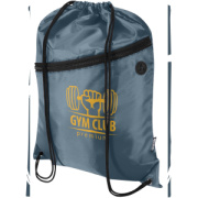 Šnúrový batoh Oriole z RPET materiálu s predným vreckom na zips, objem 5 l