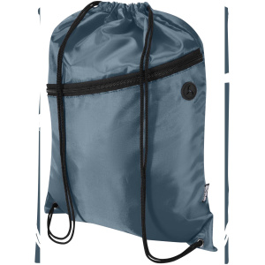 Šnúrový batoh Oriole z RPET materiálu s predným vreckom na zips, objem 5 l