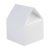 CreaBox Hut darčeková krabička v tvare domčeka, farba - white, veľkosť - 105×140×105 mm