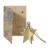FestiCard Kraft vianočné prianie, hviezda, farba - natural, veľkosť - 107×148×3 mm