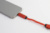 Keycab prívesok na kľúče 60W kábel USB-C, farba - red, veľkosť - 13×175 mm
