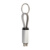 Keycab prívesok na kľúče 60W kábel USB-C, farba - silver, veľkosť - 13×175 mm