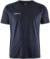 Pánske kontrastné športové tričko - Craft Teamwear, farba - navy, veľkosť - 3XL