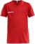 Detské športové tričko s V-výstrihom - Craft Teamwear, farba - bright red, veľkosť - 158-164