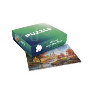 Puzzle, 120 dielikov (405 x 284 mm), papierová krabička s vekom