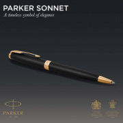 Parker SONNET guľ. pero, mat. čierna s paládiovými detailmi - Parker