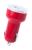 USB car charger, farba - red