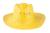 Slamený klobúk, farba - žltá