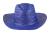Slamený klobúk, farba - blue