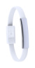 Beth náramok s USB nabíjačkou, farba - white