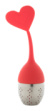 Jasmin sitko na čaj so srdiečkom, farba - red, veľkosť - Ø35×150 mm