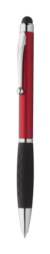 Stilos dotykové guľôčkové pero, farba - red, veľkosť - Ø10×133 mm