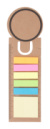 Rondy záložka, farba - natural, veľkosť - 217×68 mm
