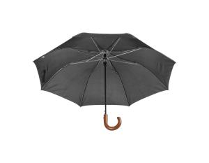 Skladací dáždnik s drevenou rukoväťou