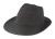 Slamený klobúk, farba - čierna