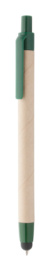 Tempe dotykové guľôčkové pero, farba - natural, veľkosť - Ø8×138 mm