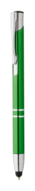 Tunnel dotykové guľôčkové pero, farba - green, veľkosť - Ø10×140 mm