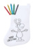 Plicom vyfarbovacia vianočná pančucha, farba - white, veľkosť - 190×295 mm