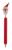 Guľôčkové pero, snehuliak, farba - red