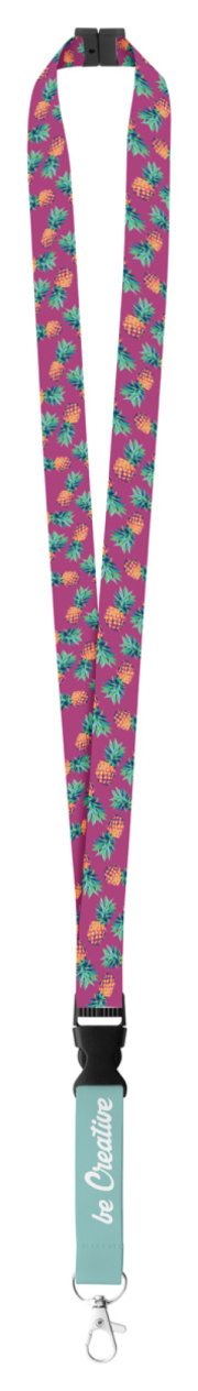 Subyard C Safe šnúrka na krk na zákazku so sublimačnou potlačou a bezpečnostnou prackou