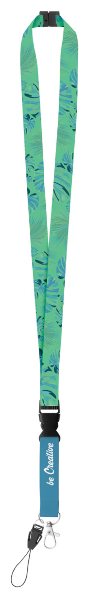 Subyard D Safe šnúrka na krk na zákazku so sublimačnou potlačou a bezpečnostnou prackou