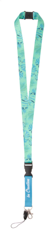 Subyard D Safe šnúrka na krk na zákazku so sublimačnou potlačou a bezpečnostnou prackou