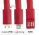 Keyring USB charger cable
