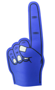 Fanly ruka na povzbudzovanie