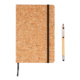 Zápisník A5 a bambusové guľôčkové pero s dotykovým hrotom - XD Collection