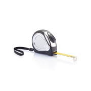 Automatický chrómovaný zvinovací meter, 5 m/19 mm - XD Collection