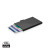 RFID hliníkové puzdro na karty C-Secure - XD Collection, farba - čierna