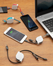 Zvinovací nabíjací kábel 3 v 1 - XD Collection