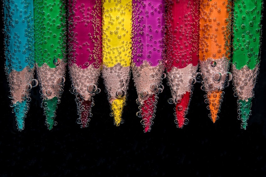 Psychológia farieb - ceruzky